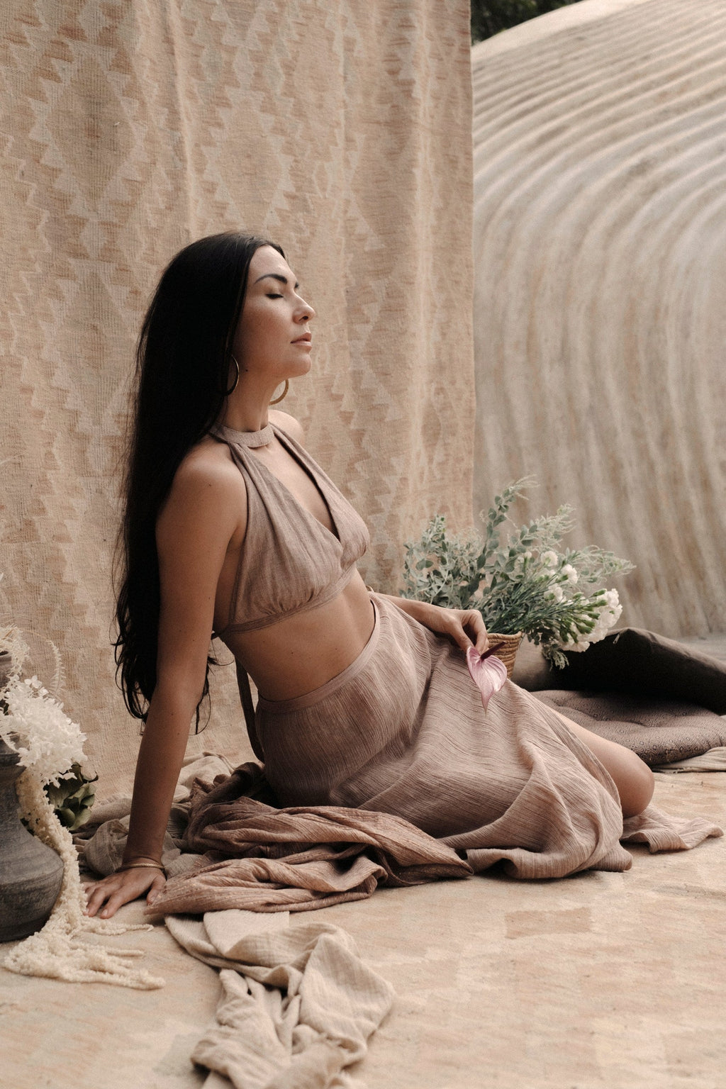 Shalya Top – Handwoven Himalayan Silk raw Wrap Top