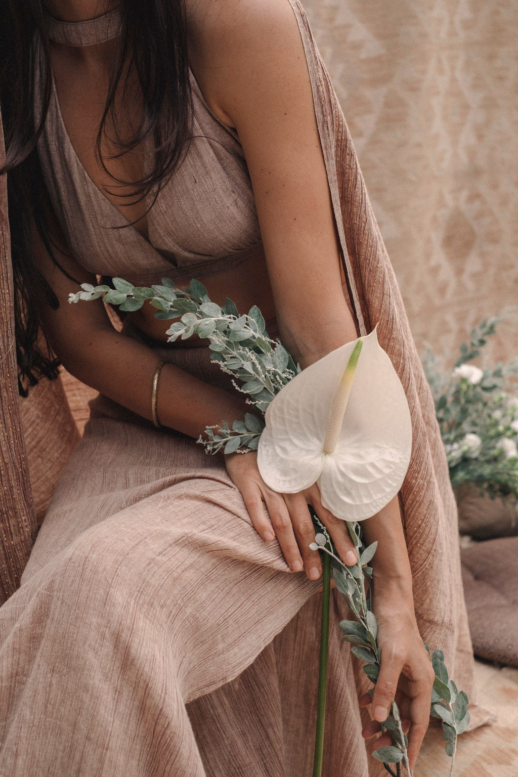 Shalya Top – Handwoven Himalayan Silk raw Wrap Top