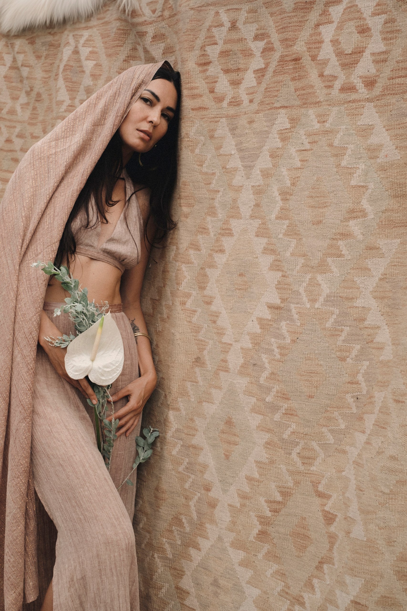 Shalya Top – Handwoven Himalayan Silk raw Wrap Top