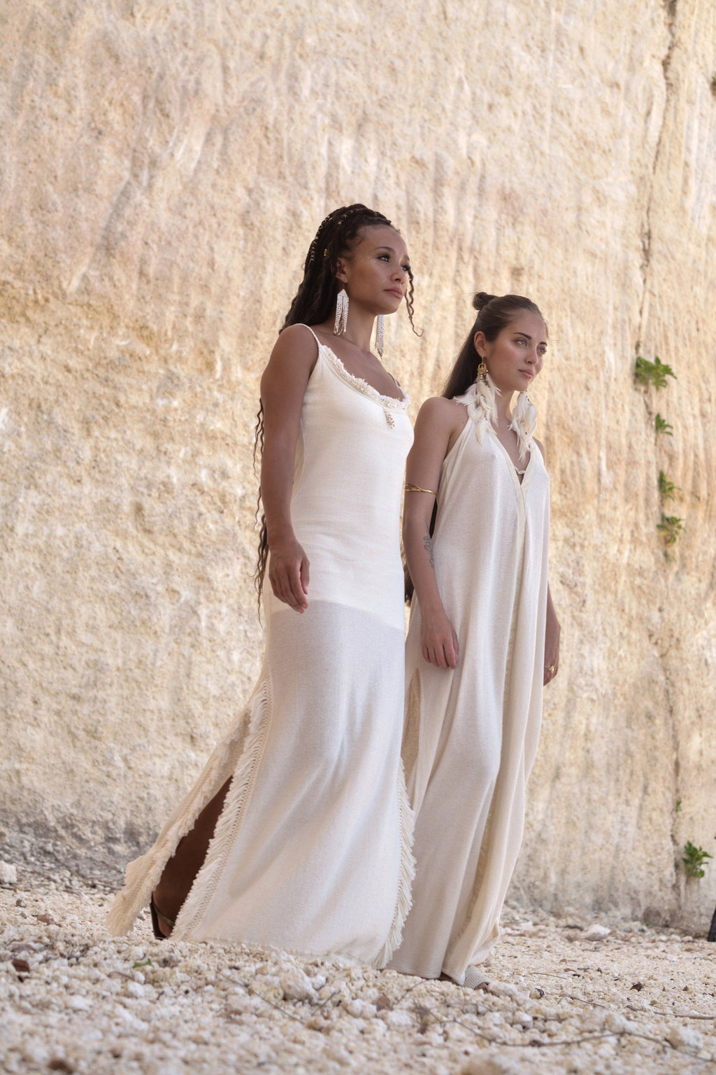 Navaia – Bohemian Summer Dress in Organic Cotton & Linen