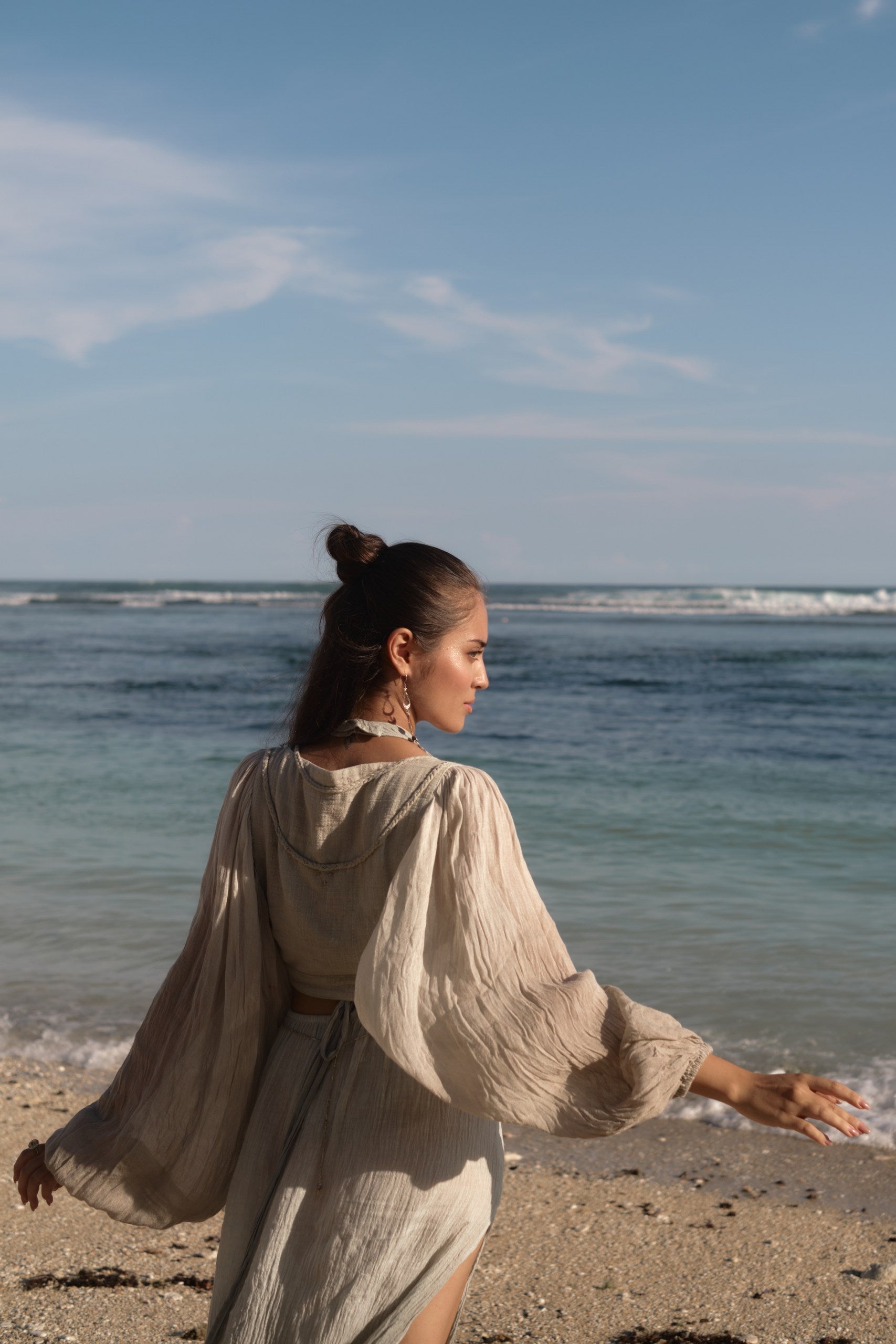 Inara Shirt – Bohemian Organic Cotton, Rayon & Linen Shirt