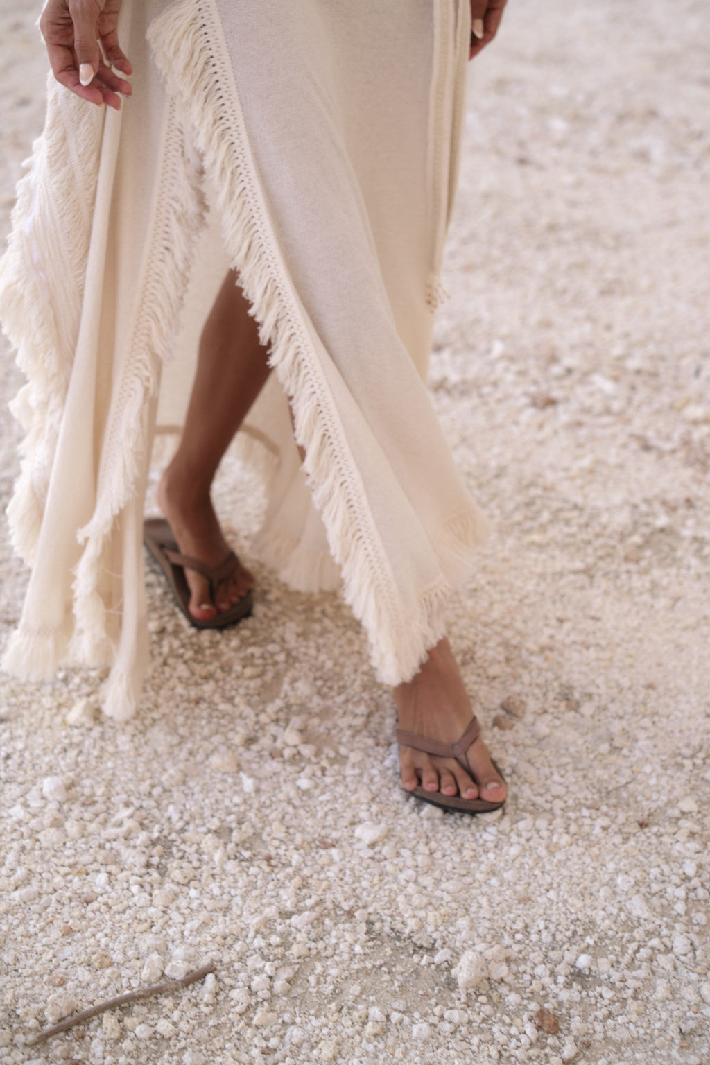 Navaia Bohemian Maxi Skirt – Elegant Flowy Skirt in Natural Fabric