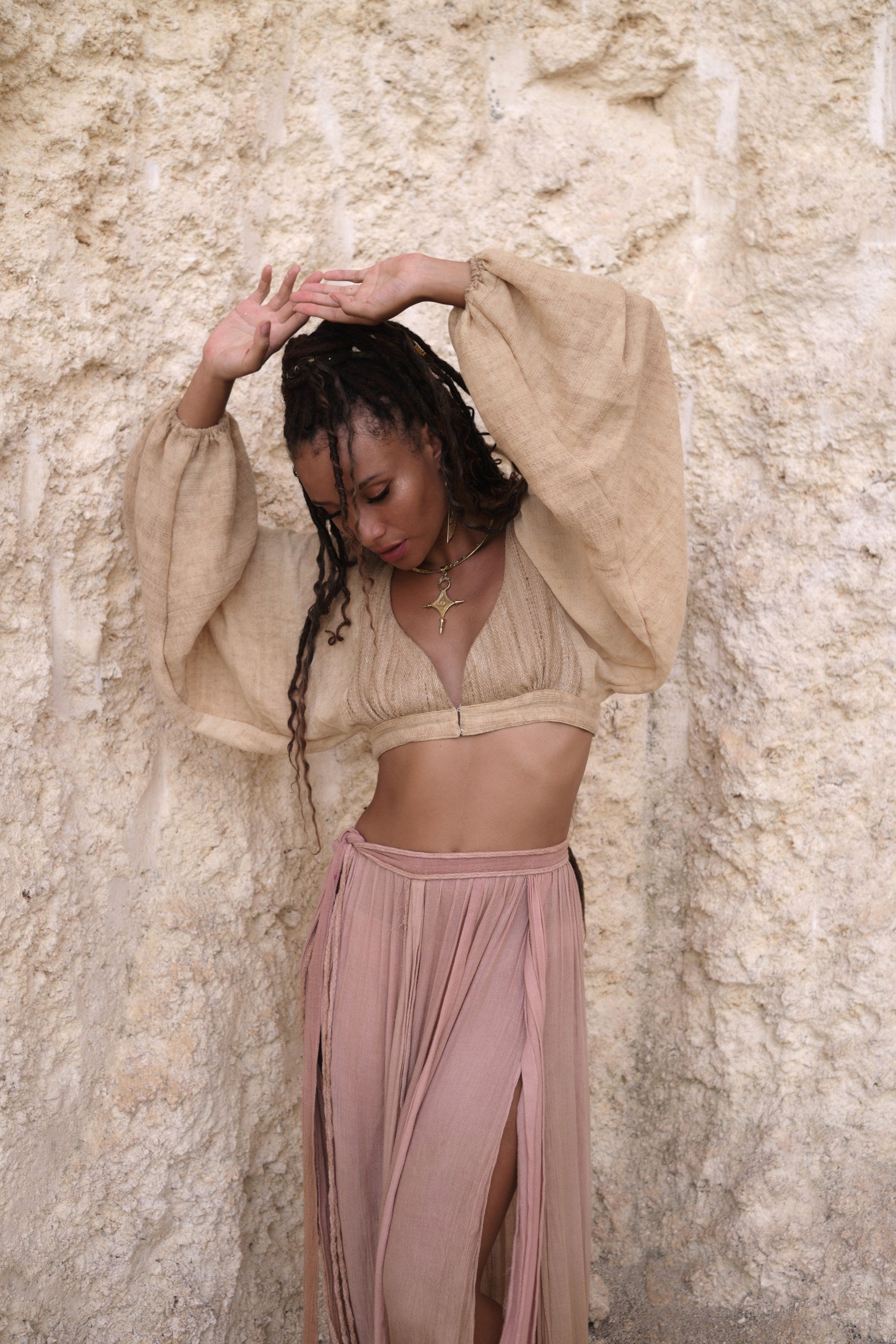 Inara Shirt – Bohemian Organic Cotton, Rayon & Linen Shirt