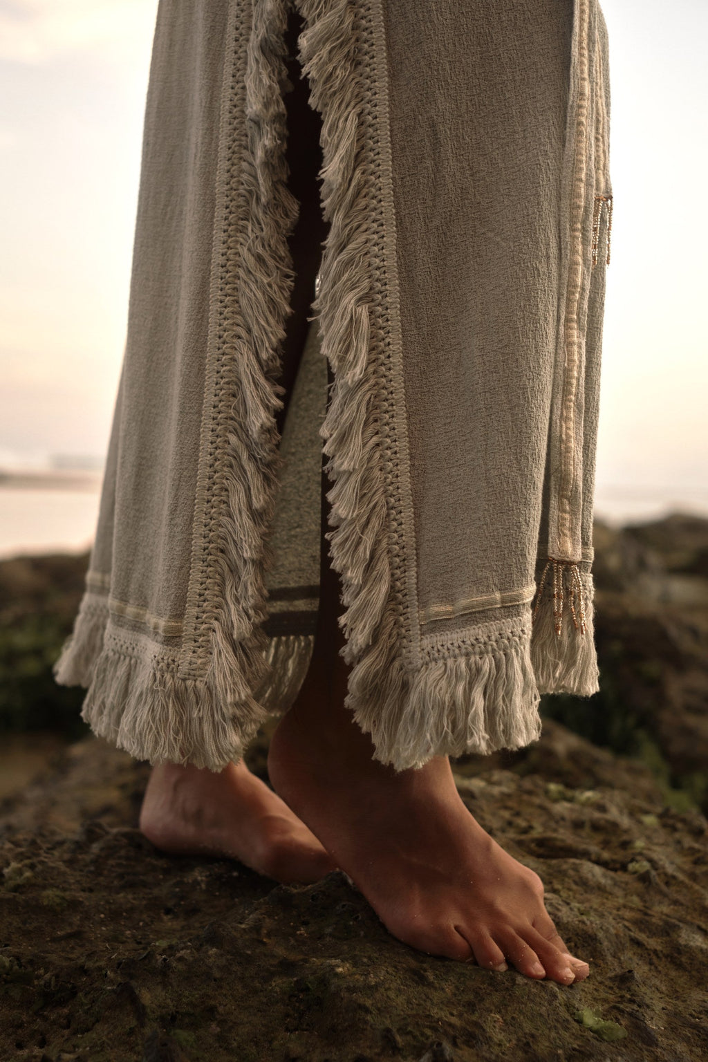 Navaia – Bohemian Summer Dress in Organic Cotton & Linen