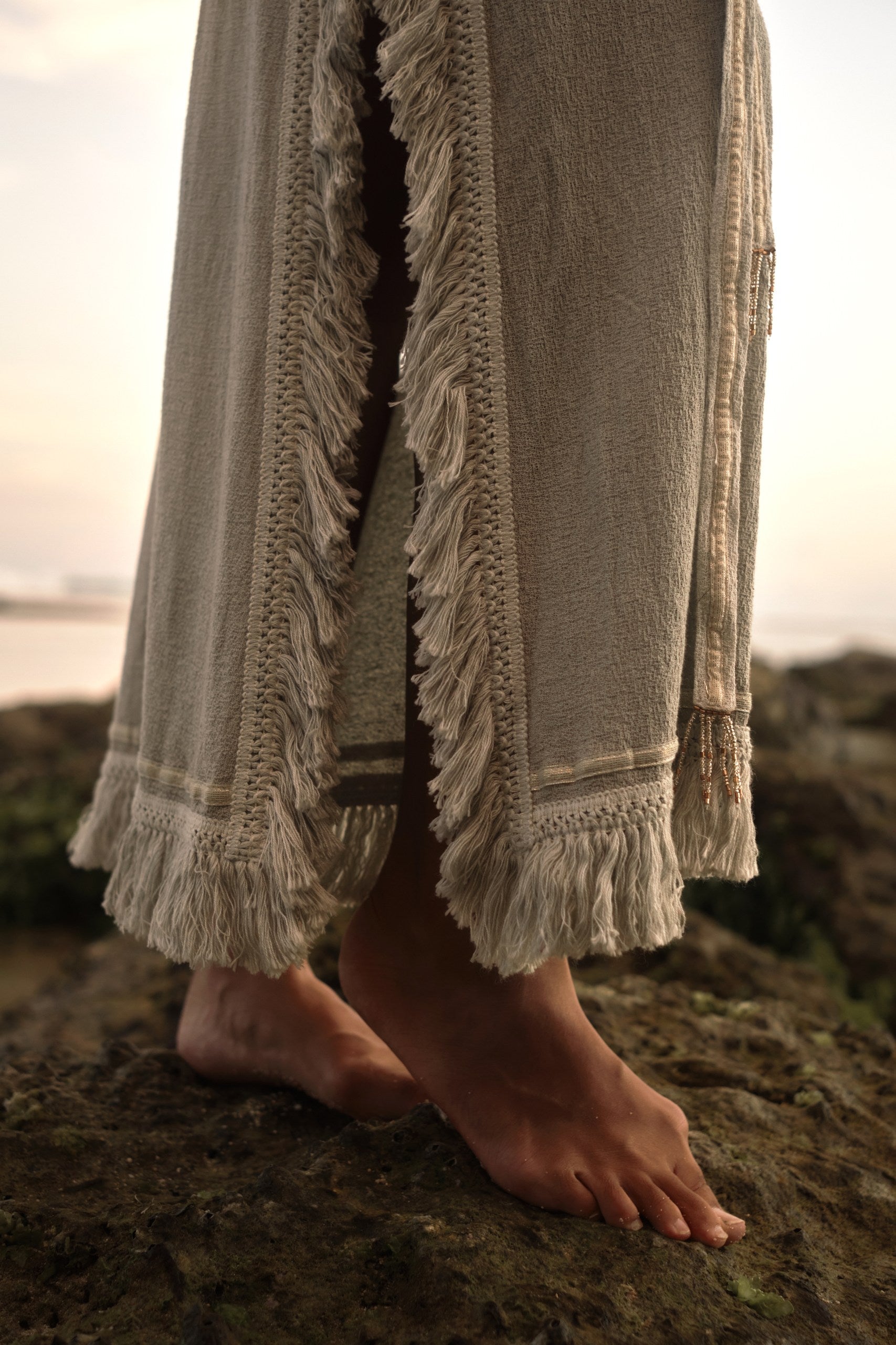 Navaia – Bohemian Summer Dress in Organic Cotton & Linen