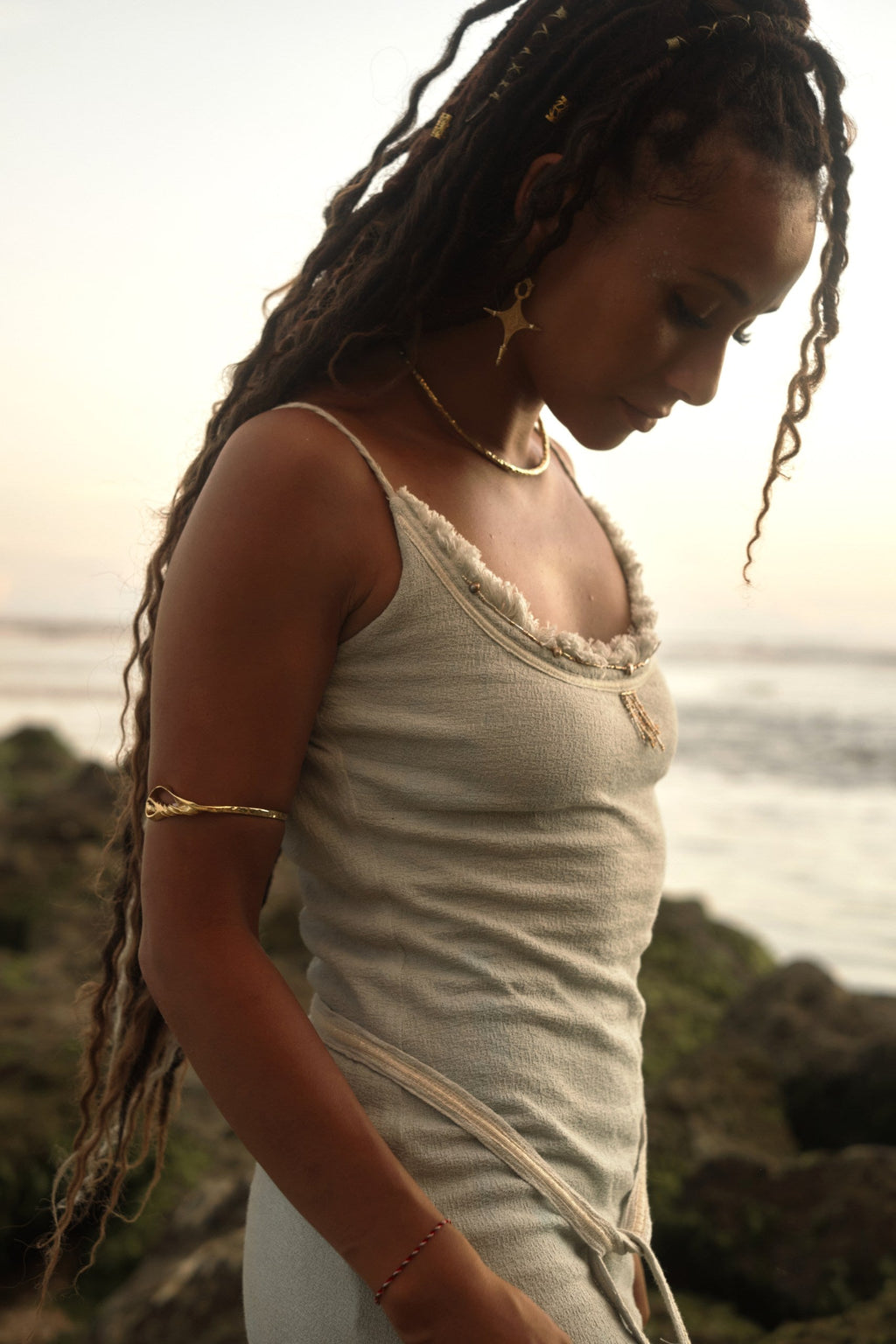 Navaia – Bohemian Summer Dress in Organic Cotton & Linen