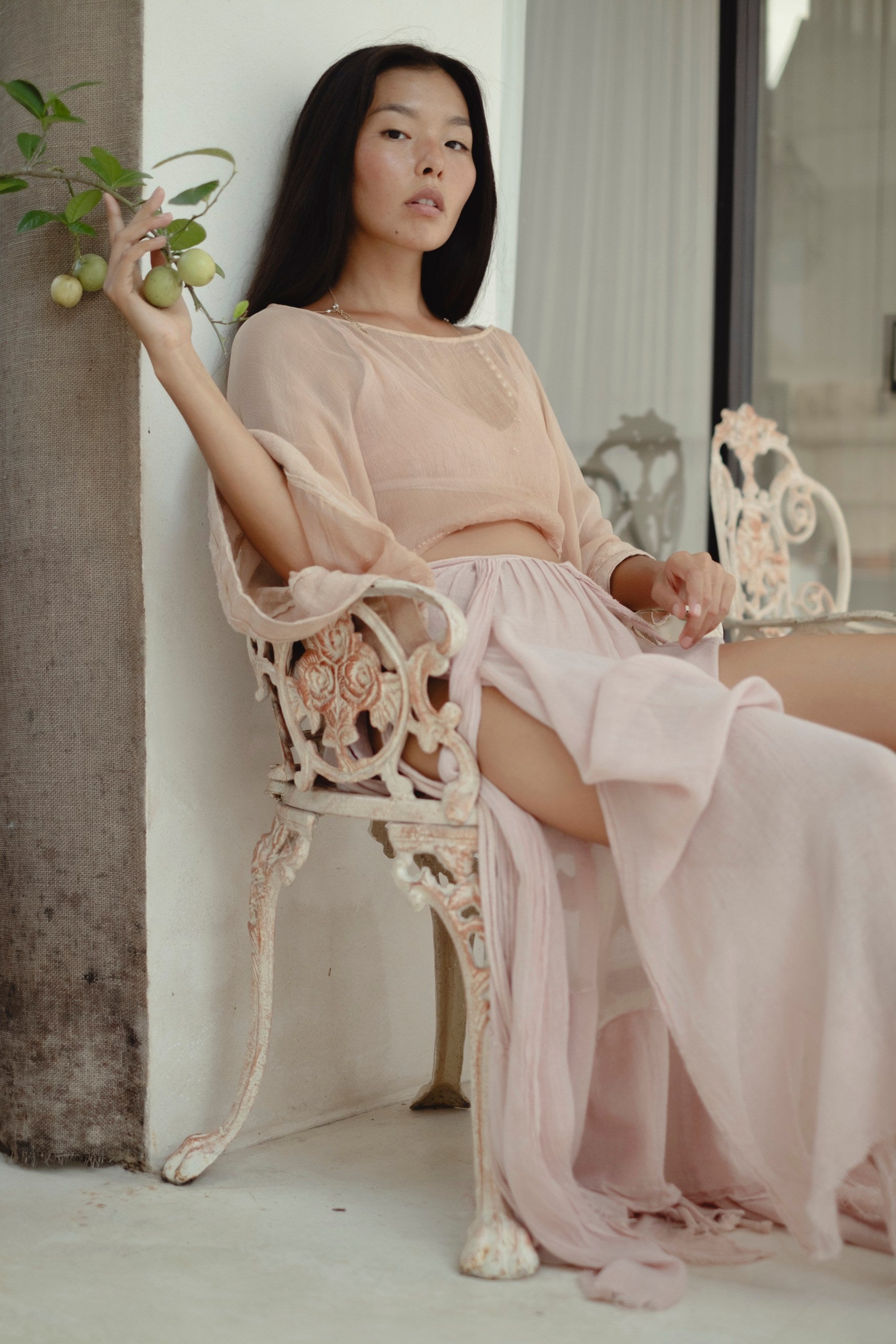 Yuna Silk Chiffon Shirt