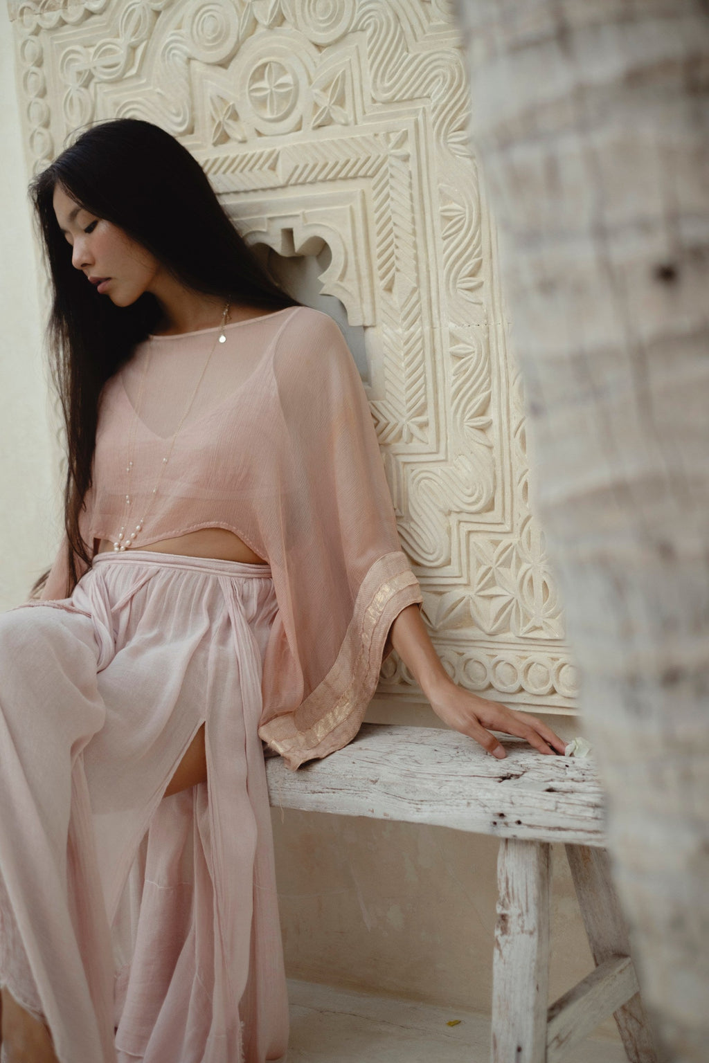 Yuna Silk Chiffon Shirt