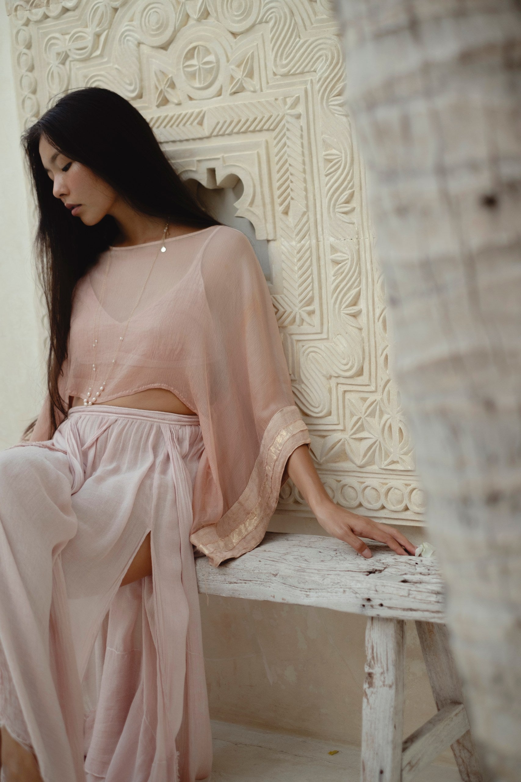 Yuna Silk Chiffon Shirt