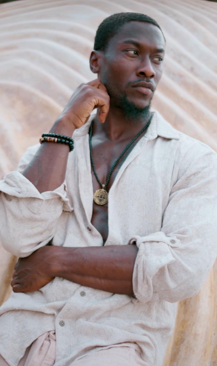 Kairos Shirt – Light Grey Cotton Floral Shirt