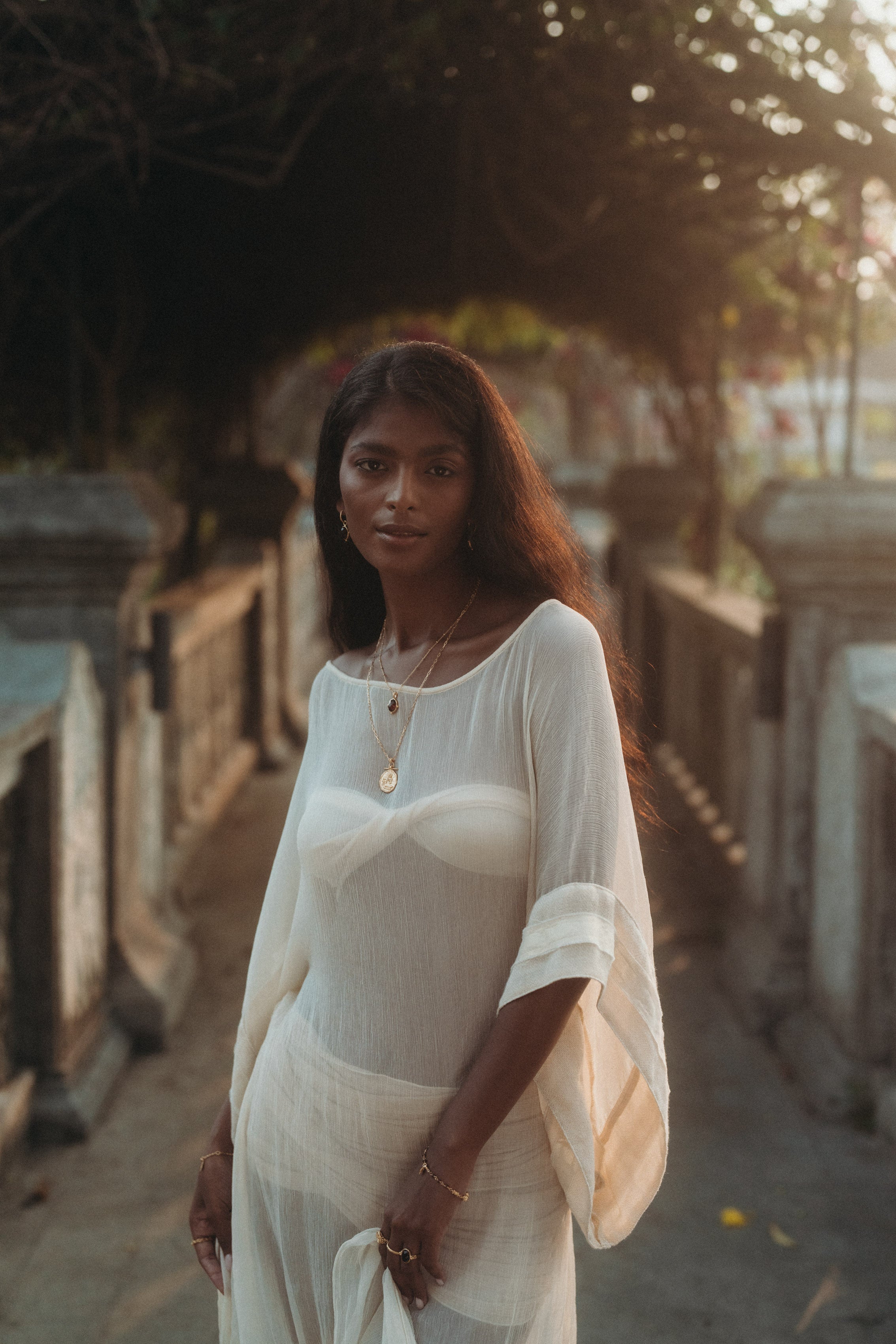 Sundari Kaftan – Bohemian Silk Chiffon Kaftan