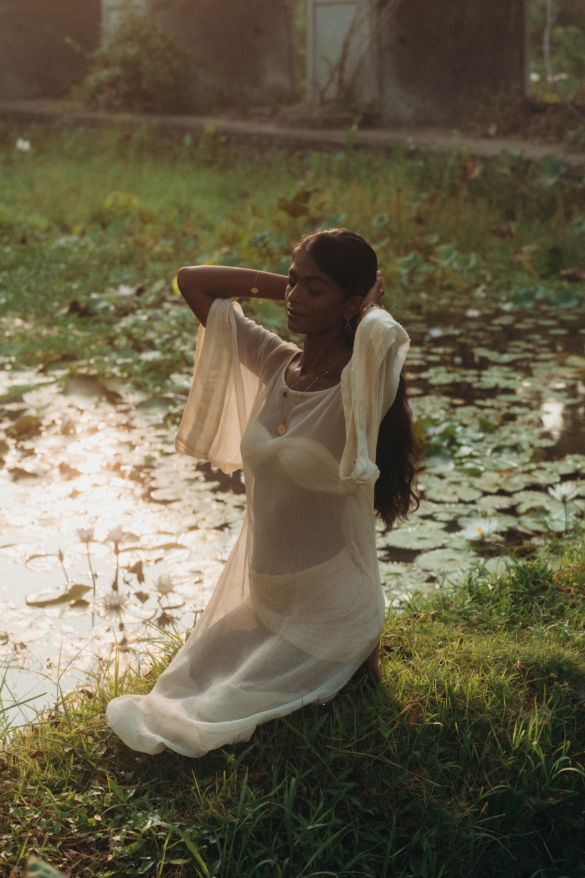 Sundari Kaftan – Bohemian Silk Chiffon Kaftan