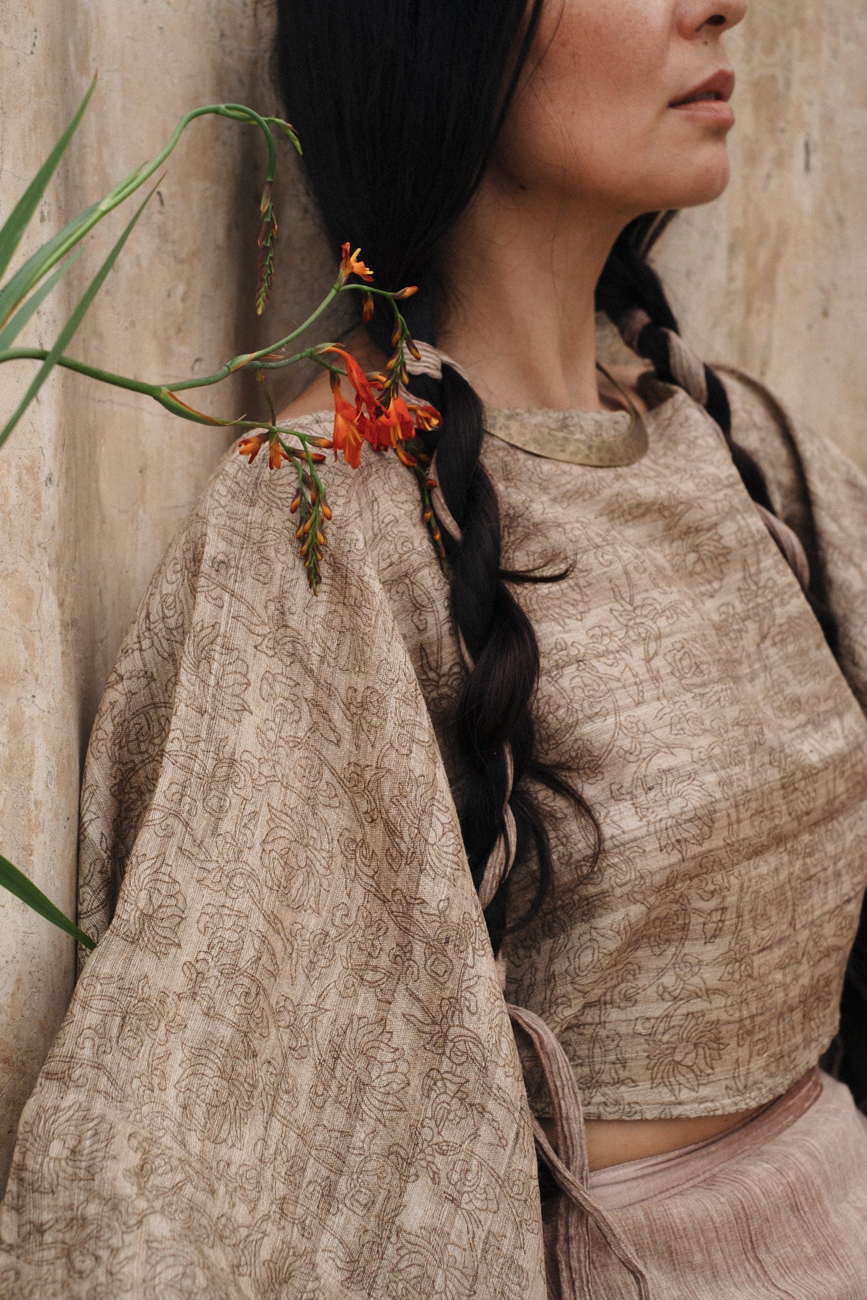 Padma Raw Silk Shirt – Hand-loomed Bali Boho Classic